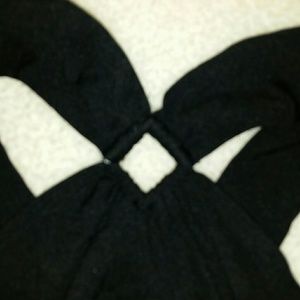 Cute silky black, top